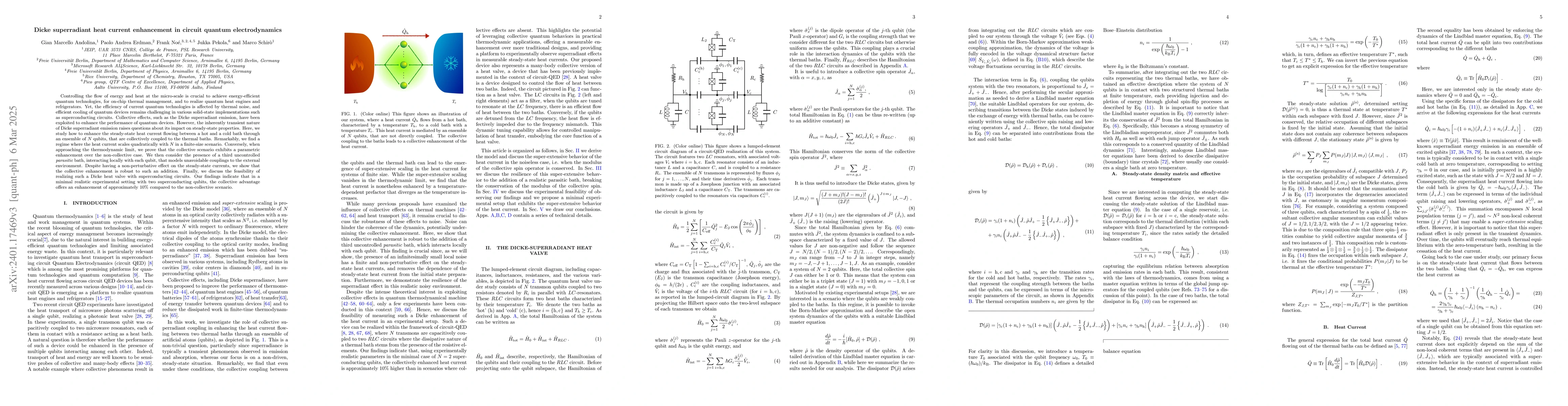 Thumbnail for Dicke superradiant enhancement of the heat current in circuit QED
