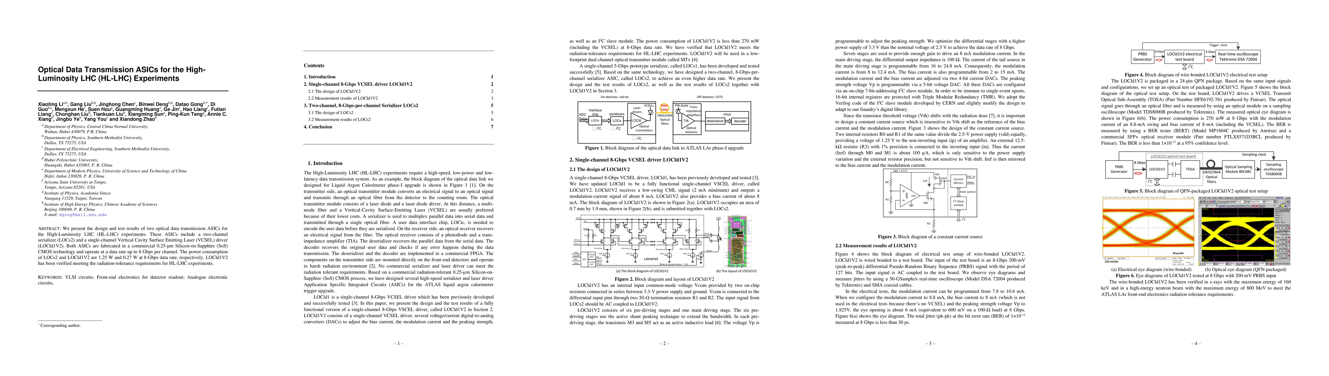 Thumbnail for Optical Data Transmission ASICs for the High-Luminosity LHC (HL-LHC)
  Experiments