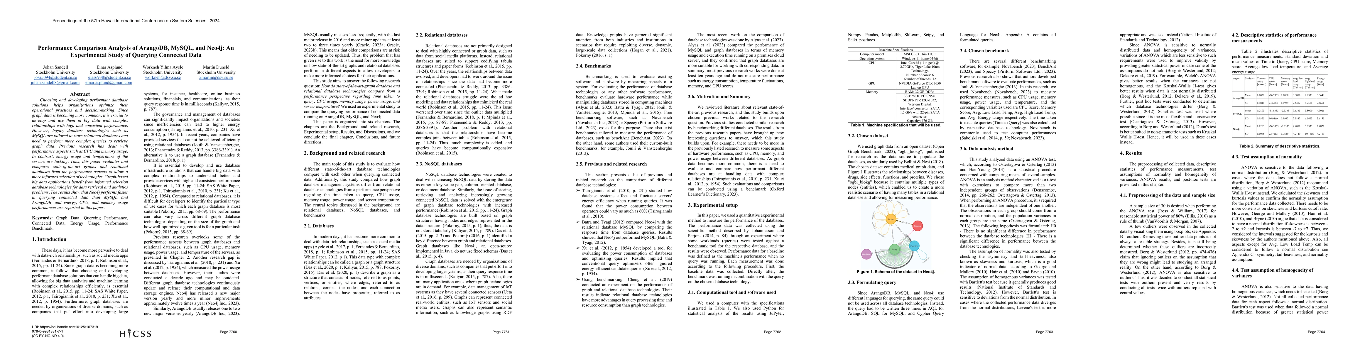 Thumbnail for Performance Comparison Analysis of ArangoDB, MySQL, and Neo4j: An
  Experimental Study of Querying Connected Data