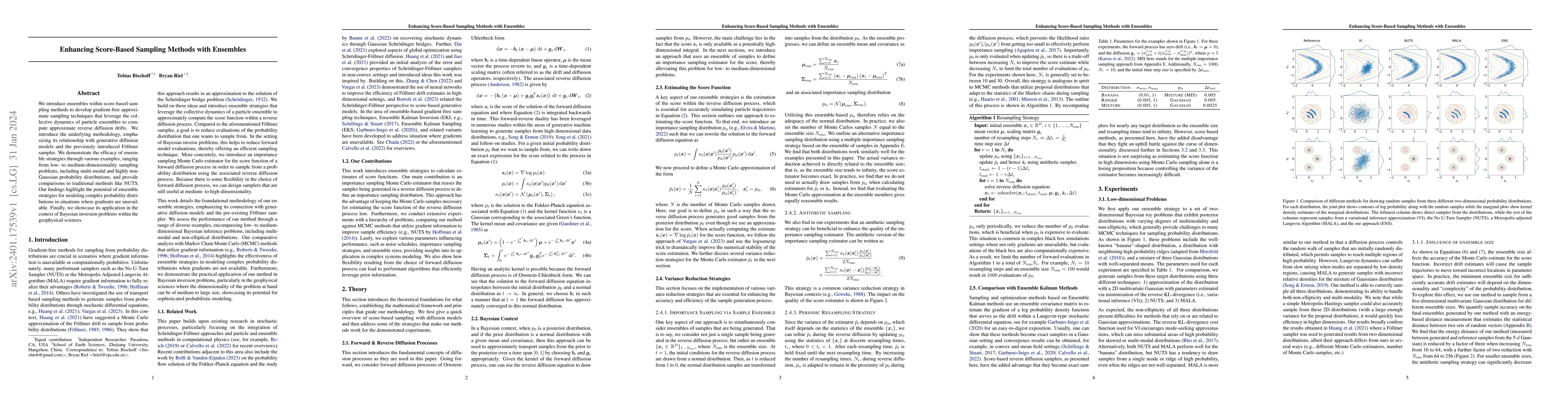 Thumbnail for Enhancing Score-Based Sampling Methods with Ensembles