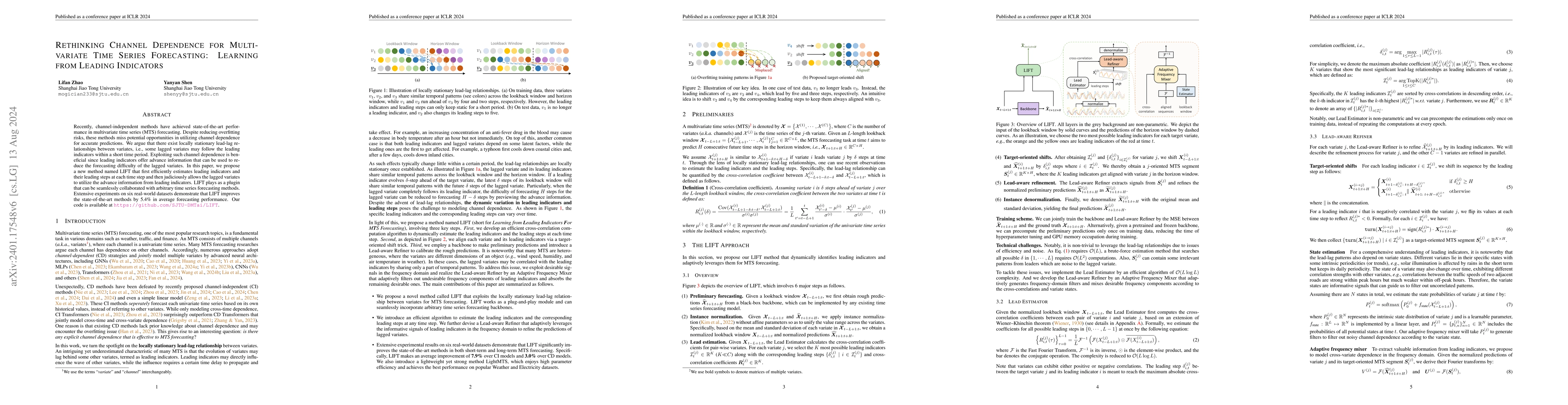 Thumbnail for Rethinking Channel Dependence for Multivariate Time Series Forecasting:
  Learning from Leading Indicators