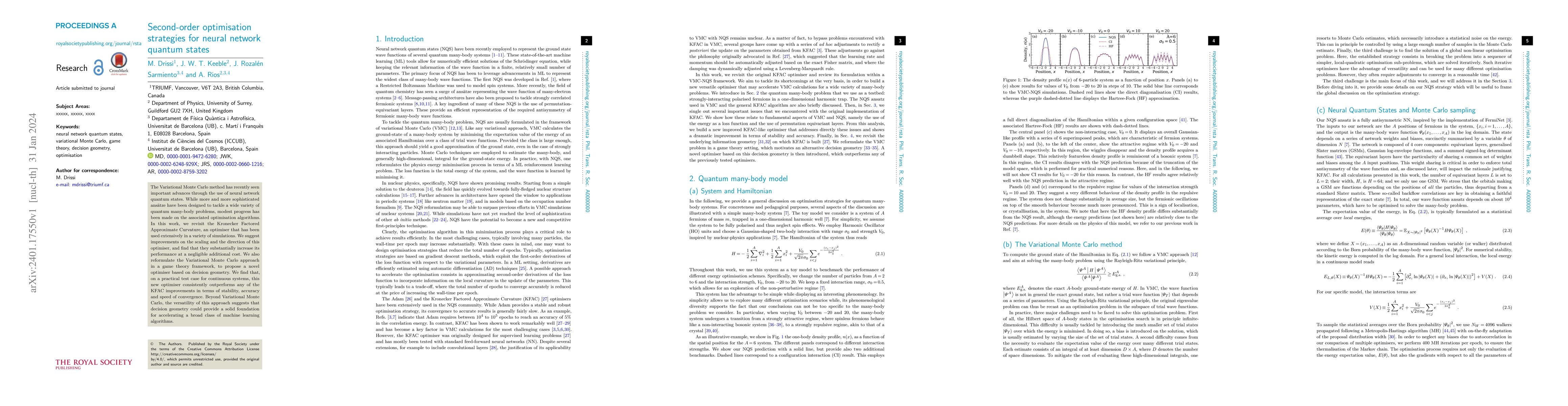 Thumbnail for Second-order optimisation strategies for neural network quantum states