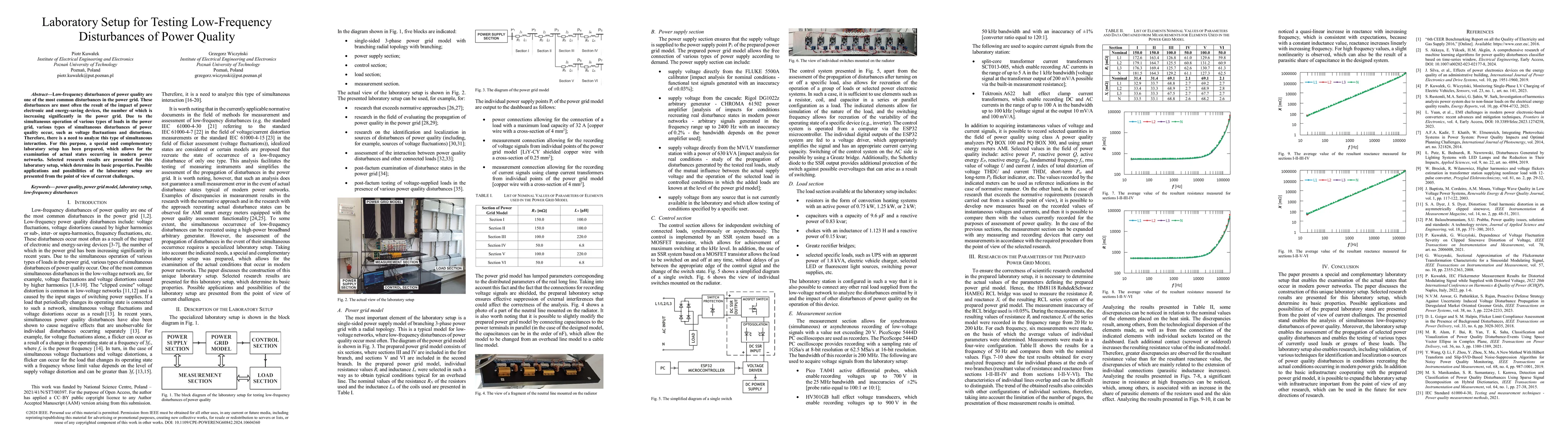 Thumbnail for Laboratory Setup for Testing Low-Frequency Disturbances of Power Quality