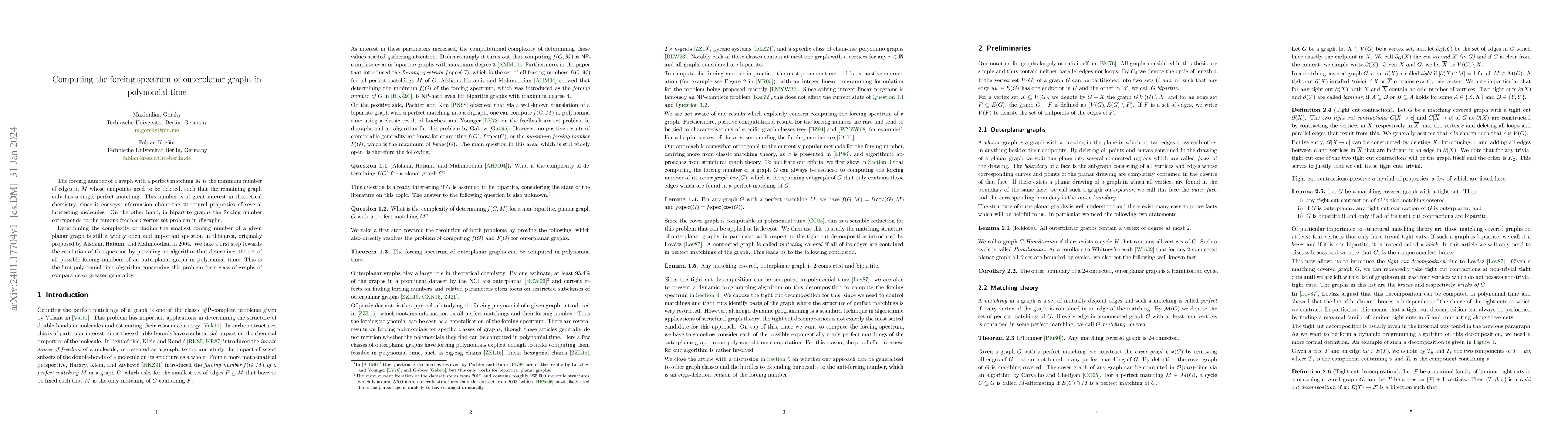 Thumbnail for Computing the forcing spectrum of outerplanar graphs in polynomial time