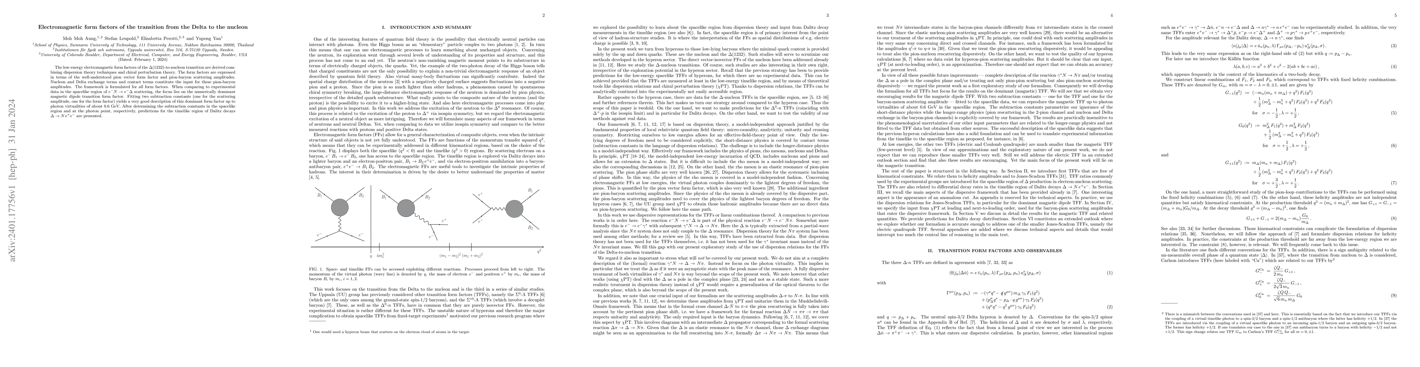 Thumbnail for Electromagnetic form factors of the transition from the Delta to the
  nucleon