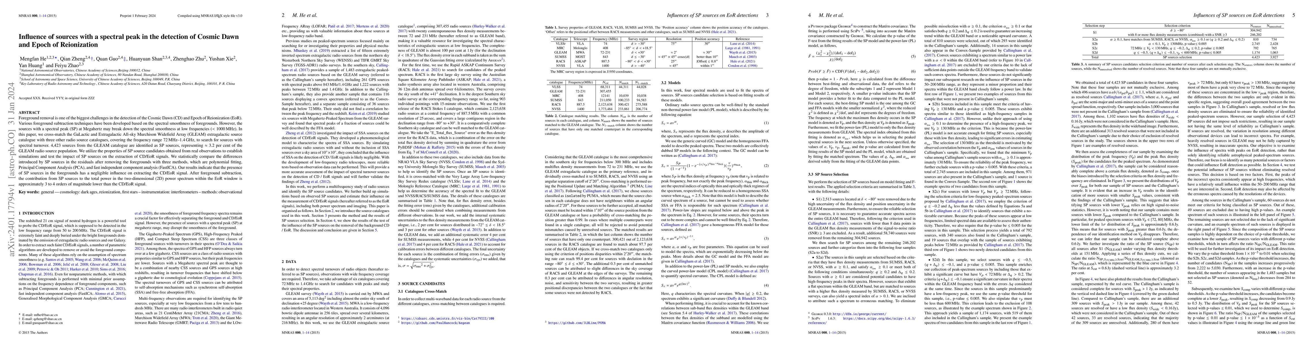 Thumbnail for Influence of sources with a spectral peak in the detection of Cosmic
  Dawn and Epoch of Reionization