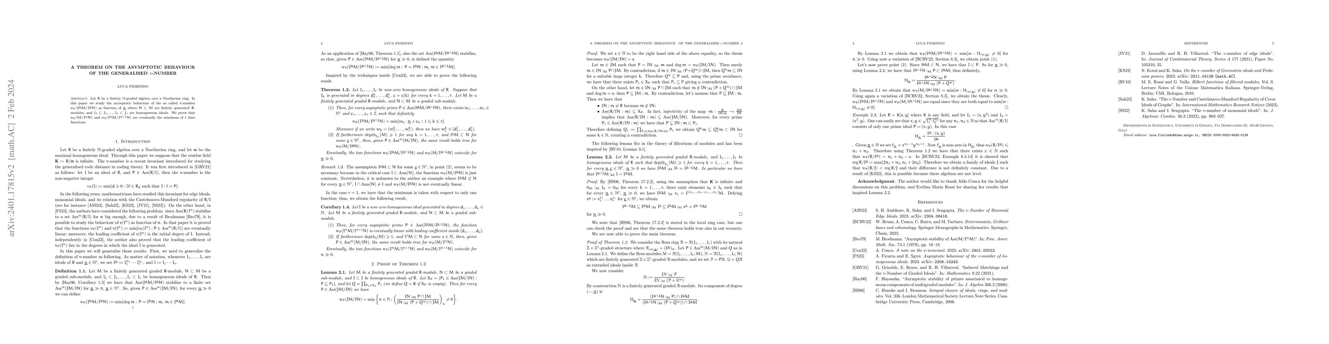 Thumbnail for A theorem on the asymptotic behaviour of the generalised
  $\mathrm{v}$-number