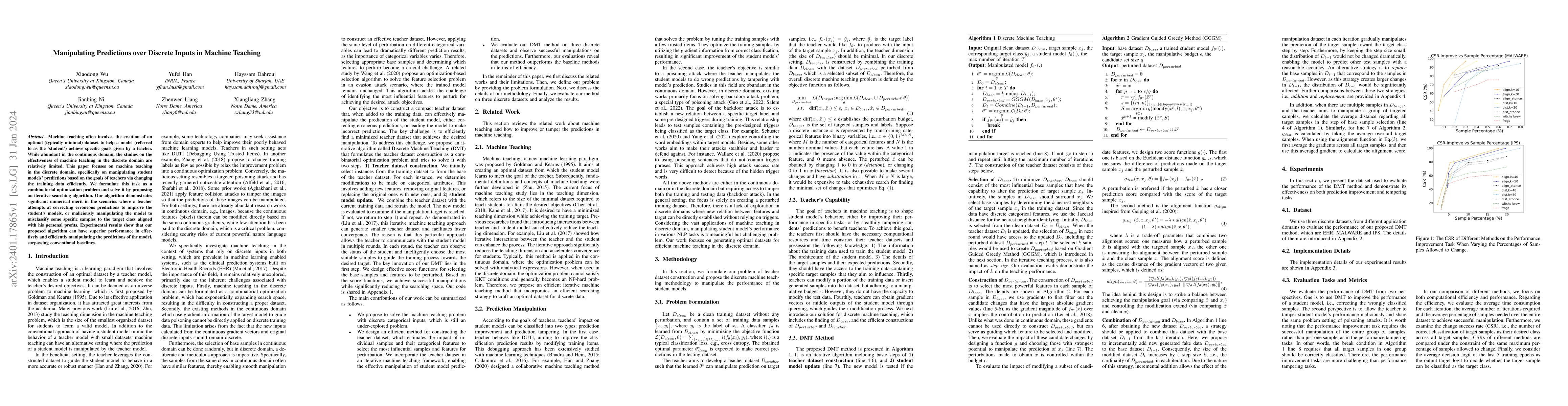 Thumbnail for Manipulating Predictions over Discrete Inputs in Machine Teaching