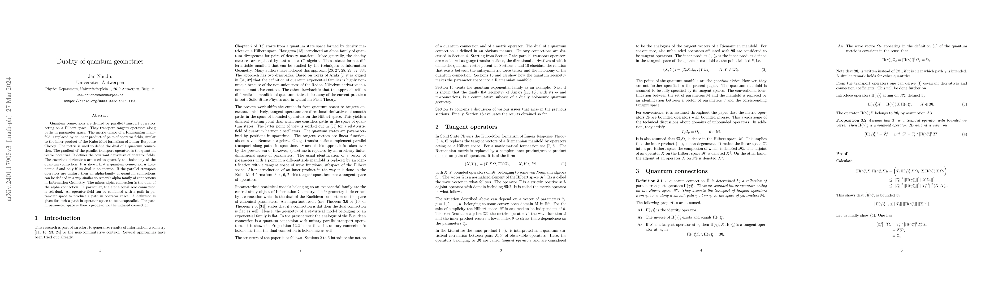Thumbnail for Duality of quantum geometries