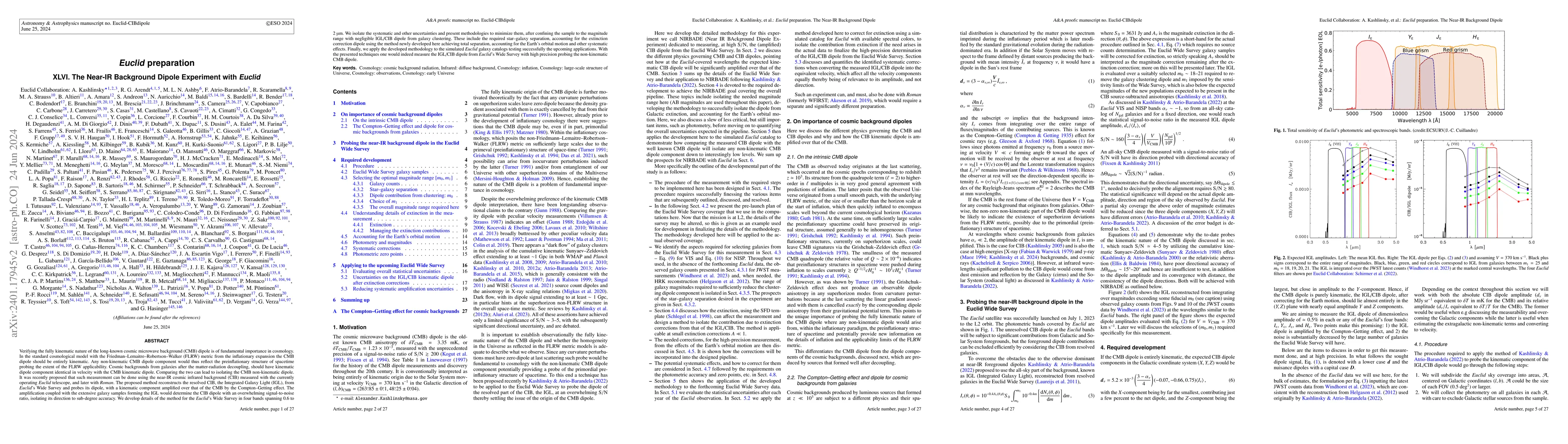 Thumbnail for Euclid preparation XLVI. The Near-IR Background Dipole Experiment with
  Euclid