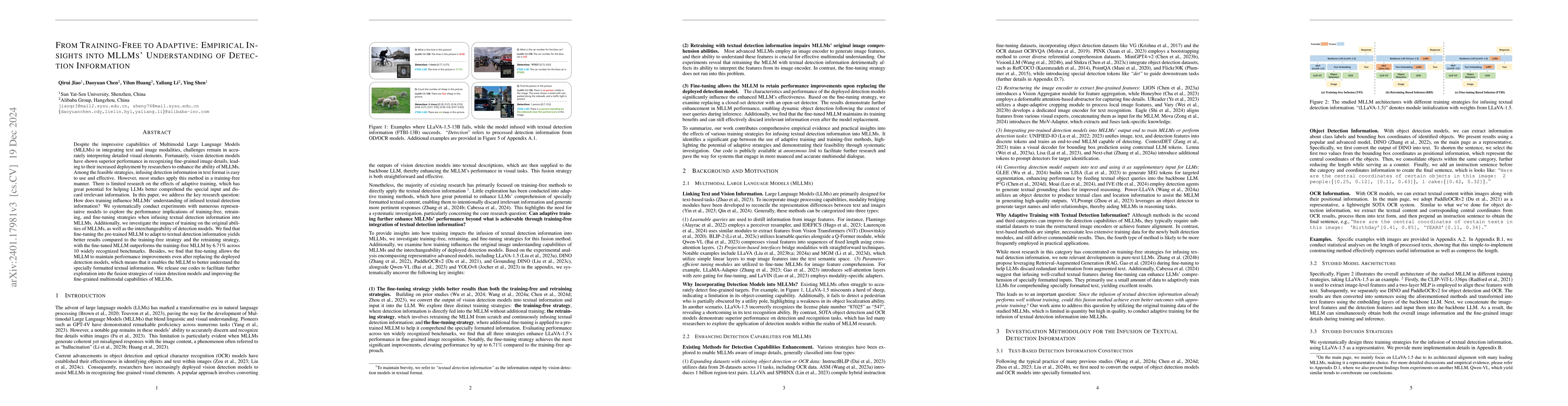 Thumbnail for Enhancing Multimodal Large Language Models with Vision Detection Models:
  An Empirical Study