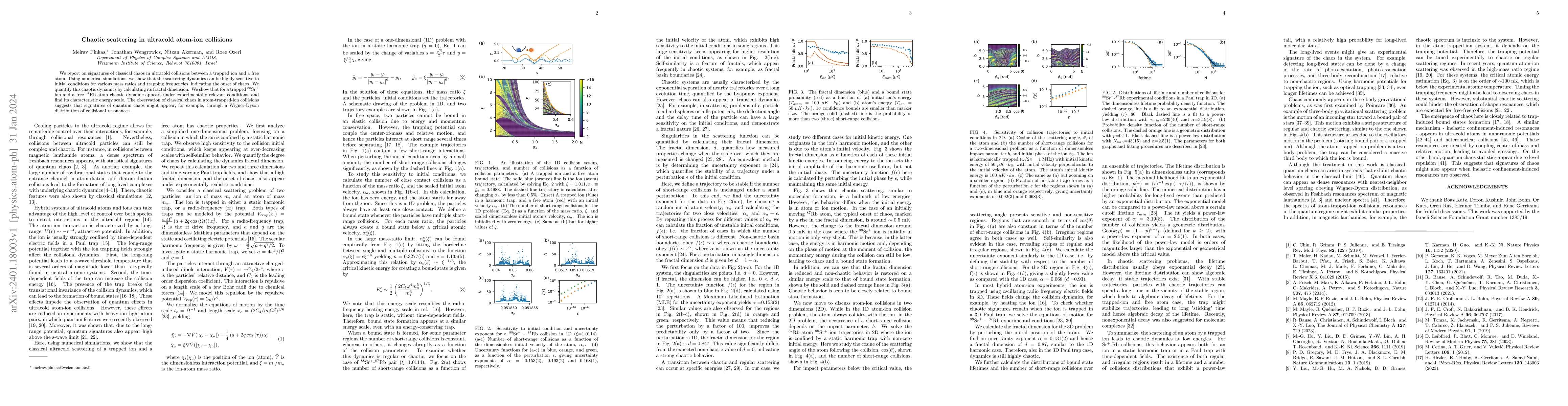 Thumbnail for Chaotic scattering in ultracold atom-ion collisions