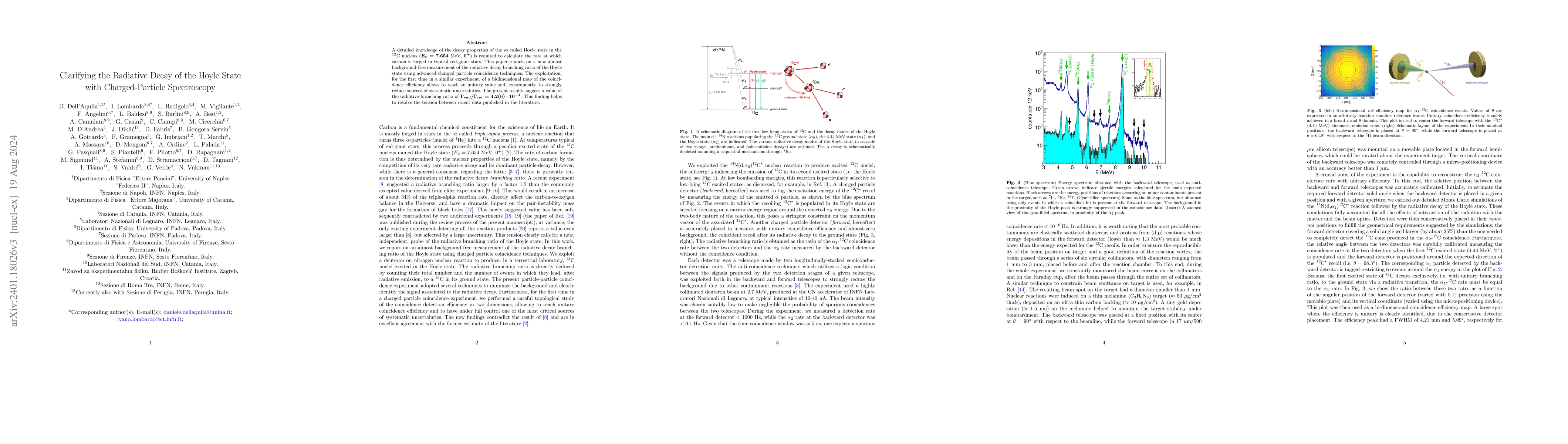 Thumbnail for Clarifying the Radiative Decay of the Hoyle State with Charged-Particle
  Spectroscopy