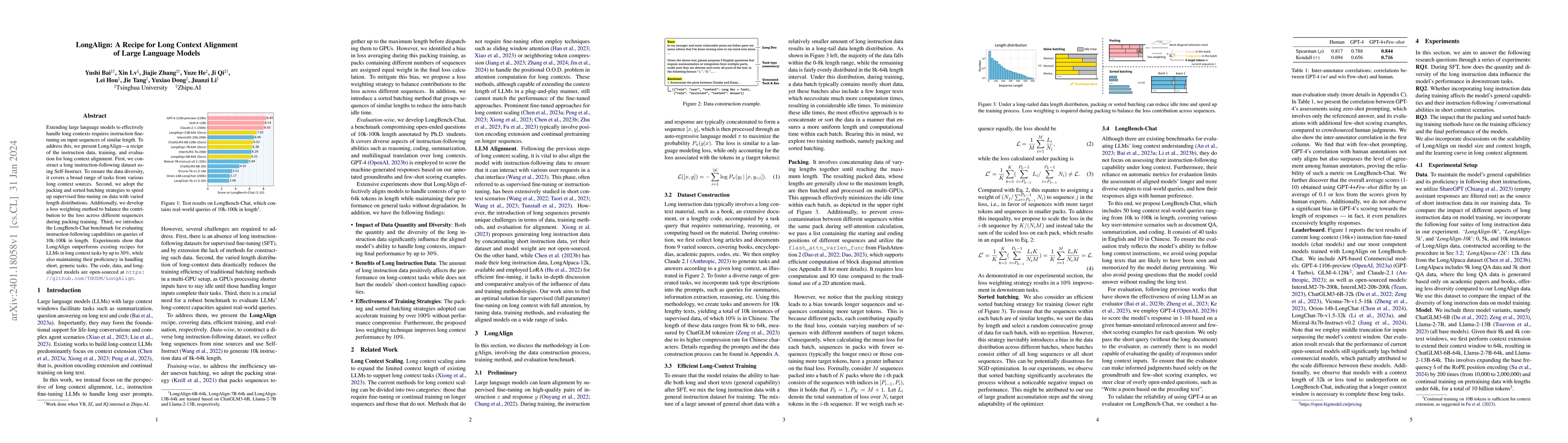 Thumbnail for LongAlign: A Recipe for Long Context Alignment of Large Language Models