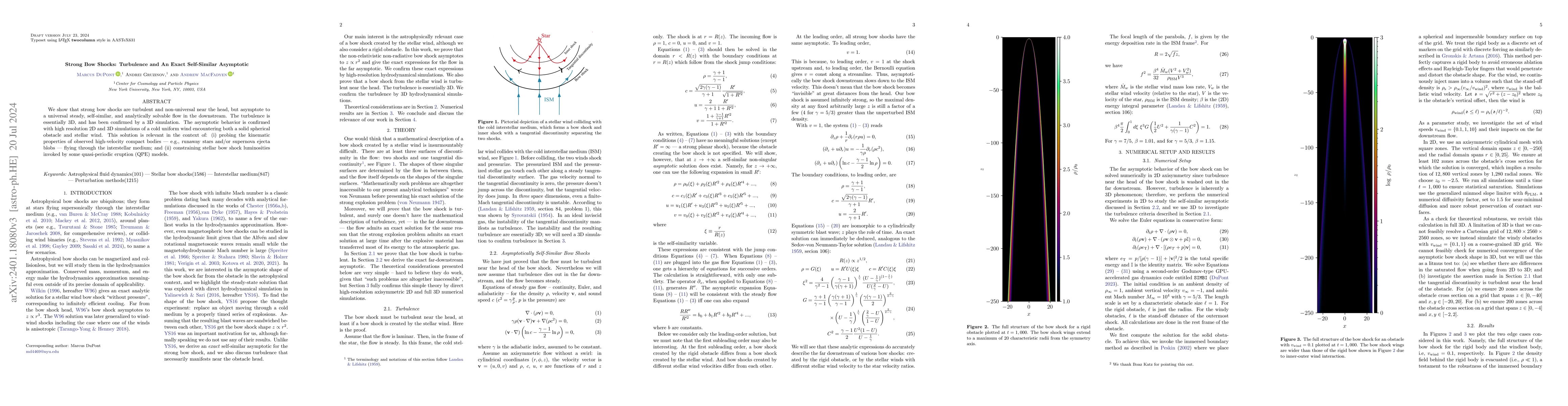 Thumbnail for Strong Bow Shocks: Turbulence and An Exact Self-Similar Asymptotic