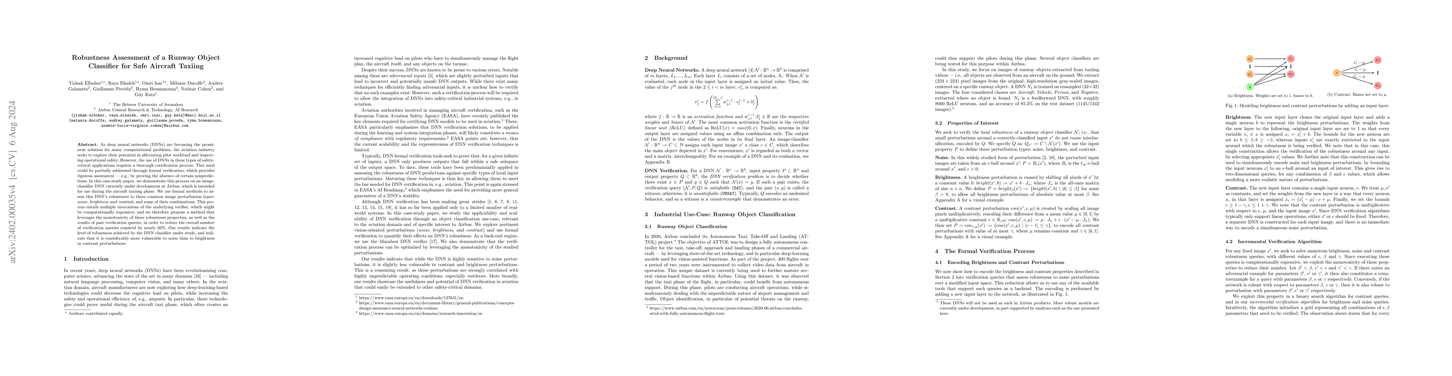 Thumbnail for Robustness Assessment of a Runway Object Classifier for Safe Aircraft
  Taxiing