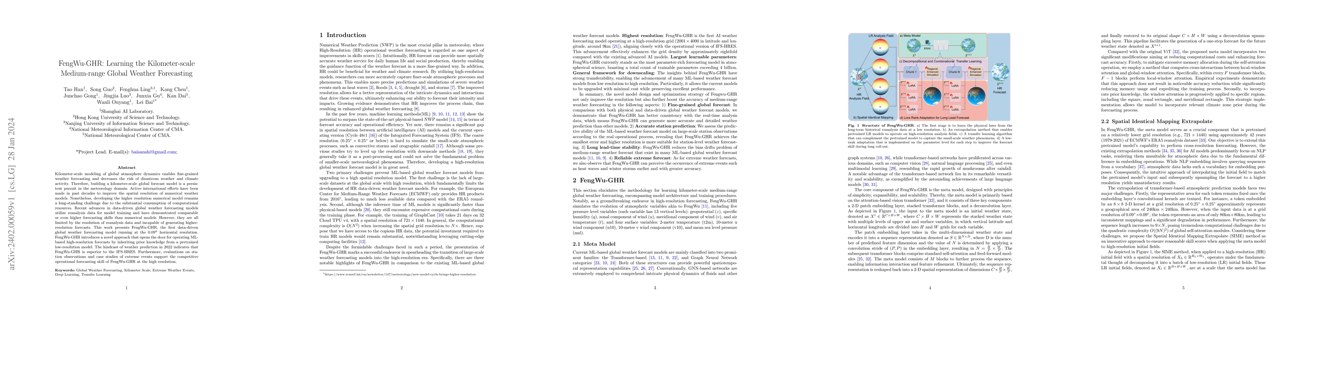 Thumbnail for FengWu-GHR: Learning the Kilometer-scale Medium-range Global Weather
  Forecasting