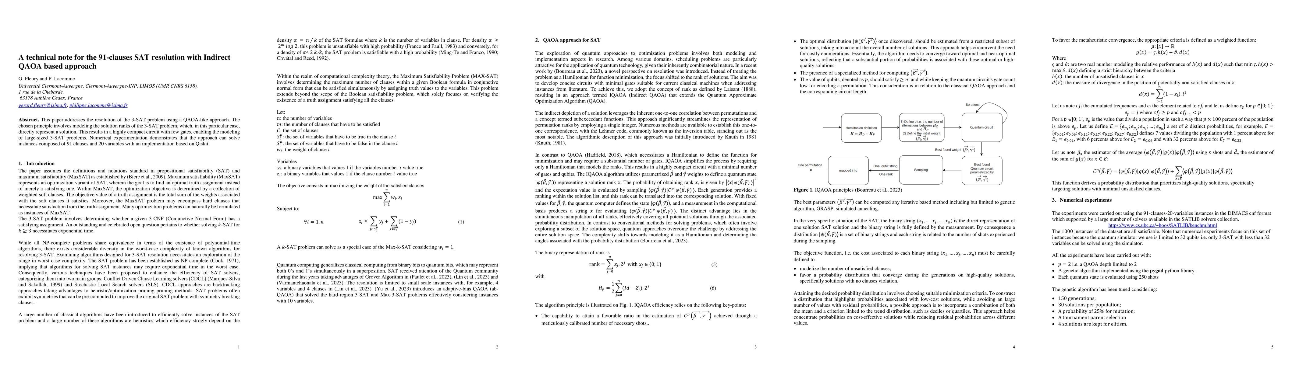Thumbnail for A technical note for the 91-clauses SAT resolution with Indirect QAOA
  based approach