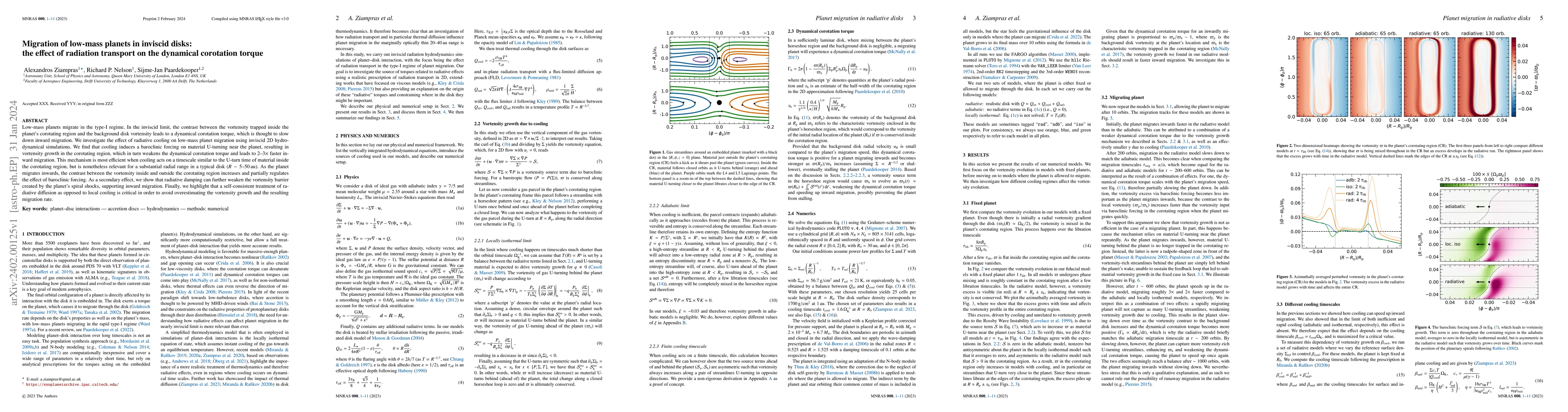 Thumbnail for Migration of low-mass planets in inviscid disks: the effect of radiation
  transport on the dynamical corotation torque