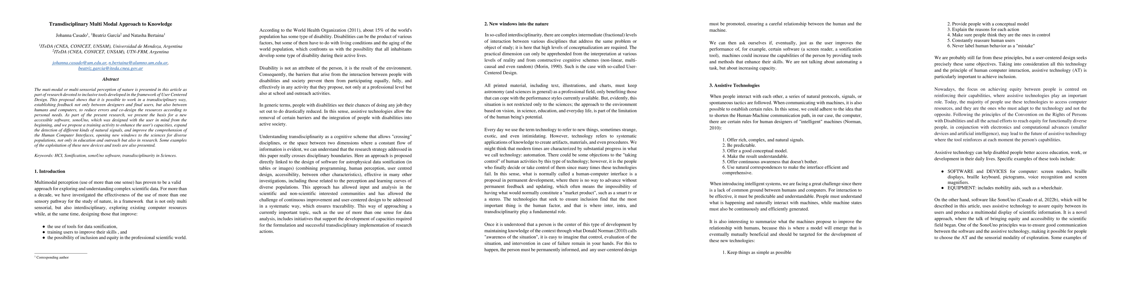 Thumbnail for Transdisciplinary Multi Modal Approach to Knowledge