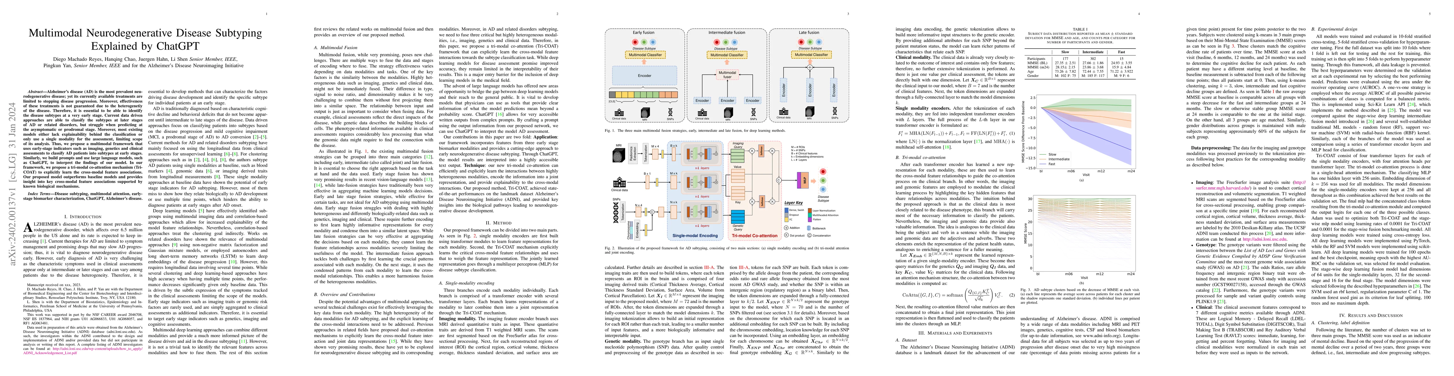 Thumbnail for Multimodal Neurodegenerative Disease Subtyping Explained by ChatGPT