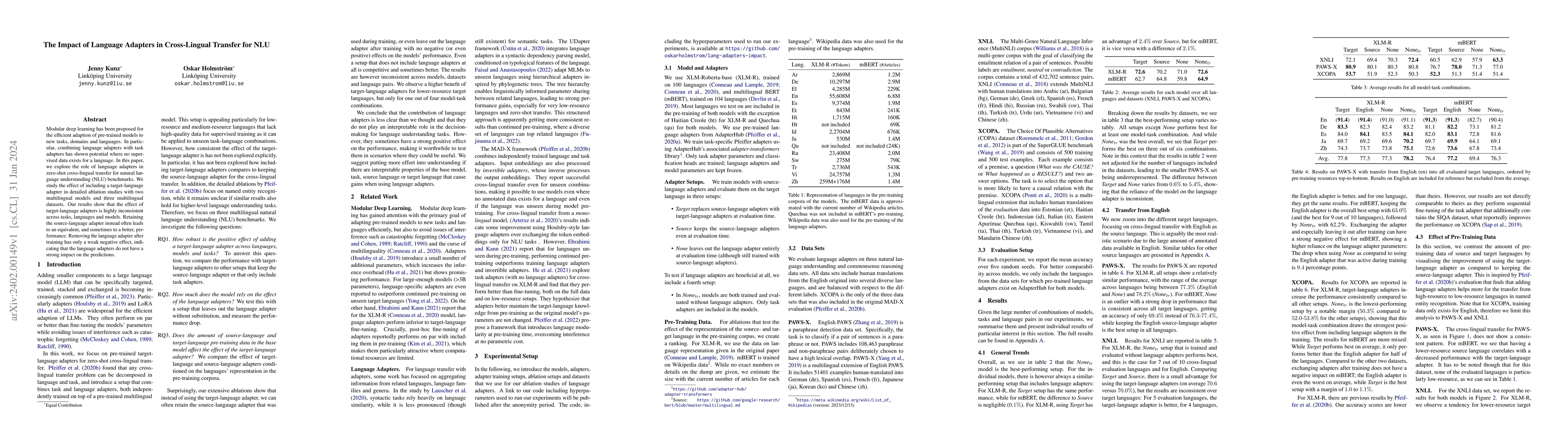 Thumbnail for The Impact of Language Adapters in Cross-Lingual Transfer for NLU