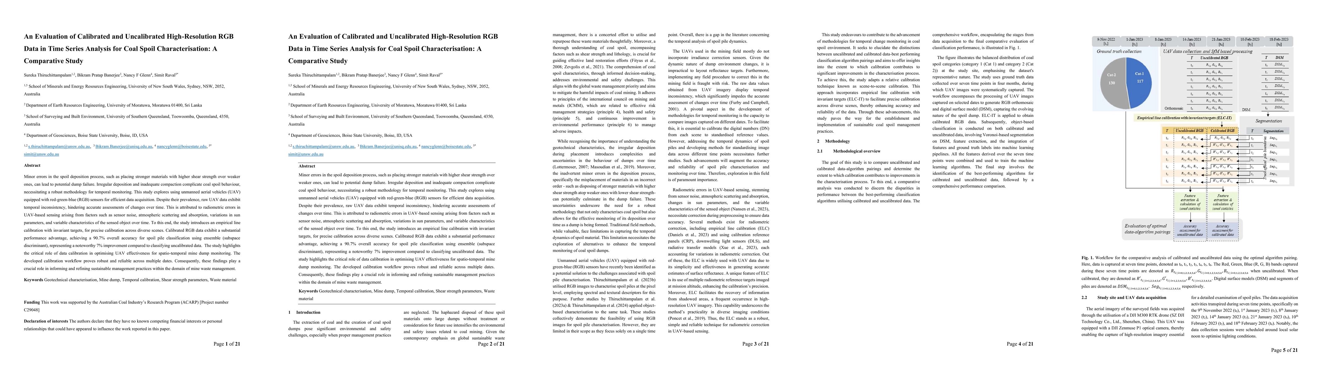 Thumbnail for An Evaluation of Calibrated and Uncalibrated High-Resolution RGB Data in
  Time Series Analysis for Coal Spoil Characterisation: A Comparative Study