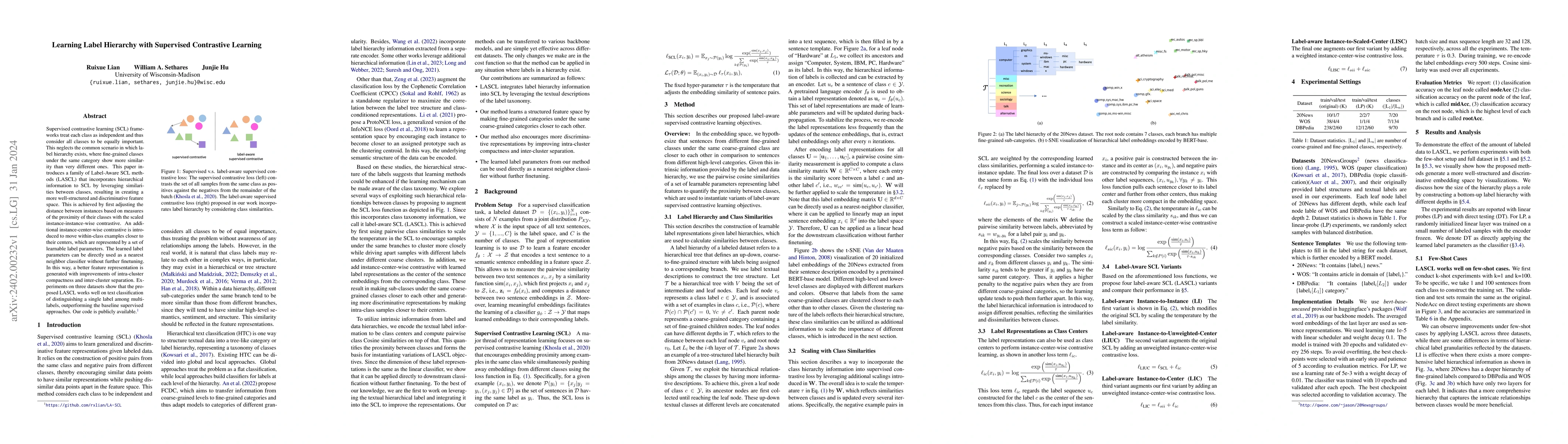 Thumbnail for Learning Label Hierarchy with Supervised Contrastive Learning