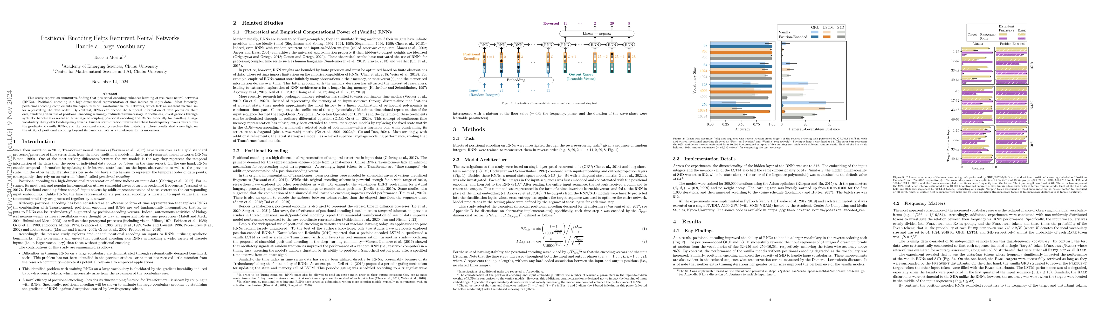 Thumbnail for Positional Encoding Helps Recurrent Neural Networks Handle a Large
  Vocabulary