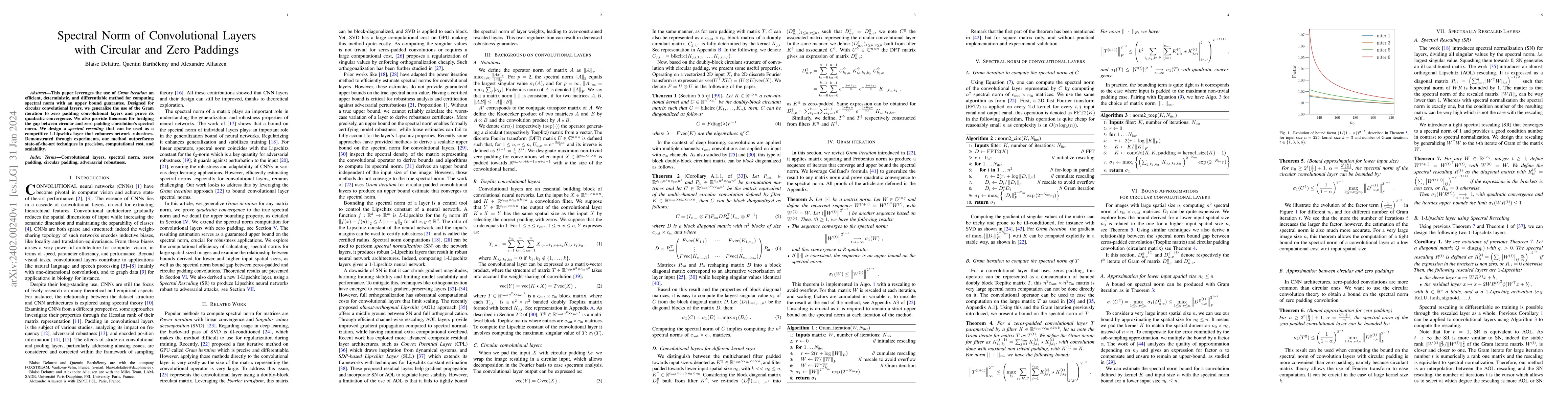 Thumbnail for Spectral Norm of Convolutional Layers with Circular and Zero Paddings