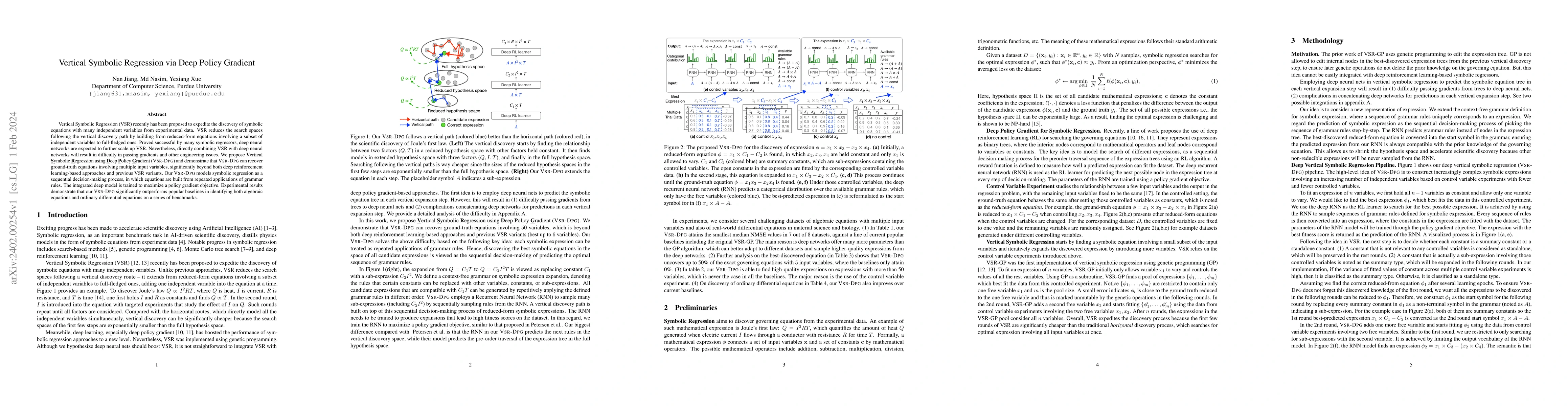 Thumbnail for Vertical Symbolic Regression via Deep Policy Gradient
