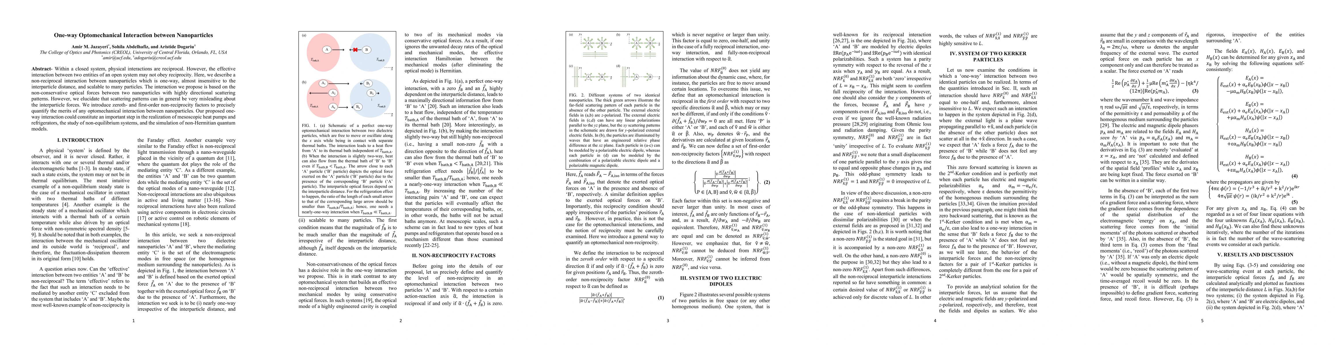 Thumbnail for One-way Optomechanical Interaction between Nanoparticles