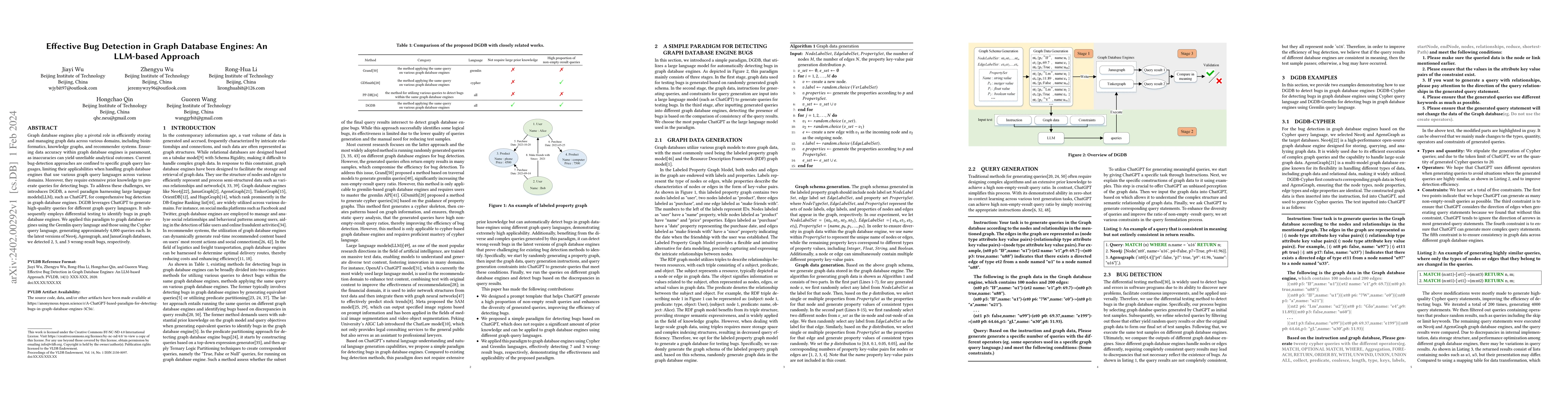 Thumbnail for Effective Bug Detection in Graph Database Engines: An LLM-based Approach