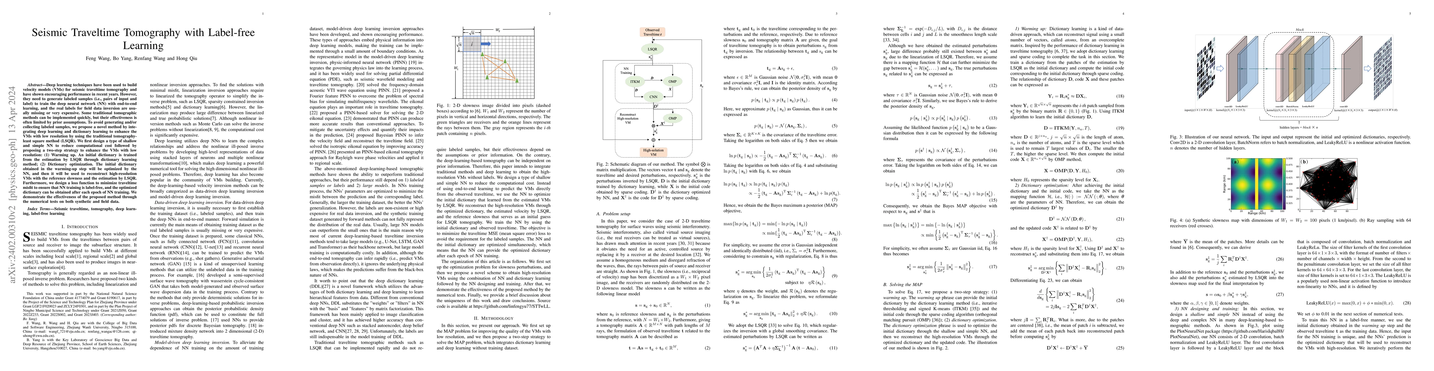 Thumbnail for Seismic Traveltime Tomography with Label-free Learning