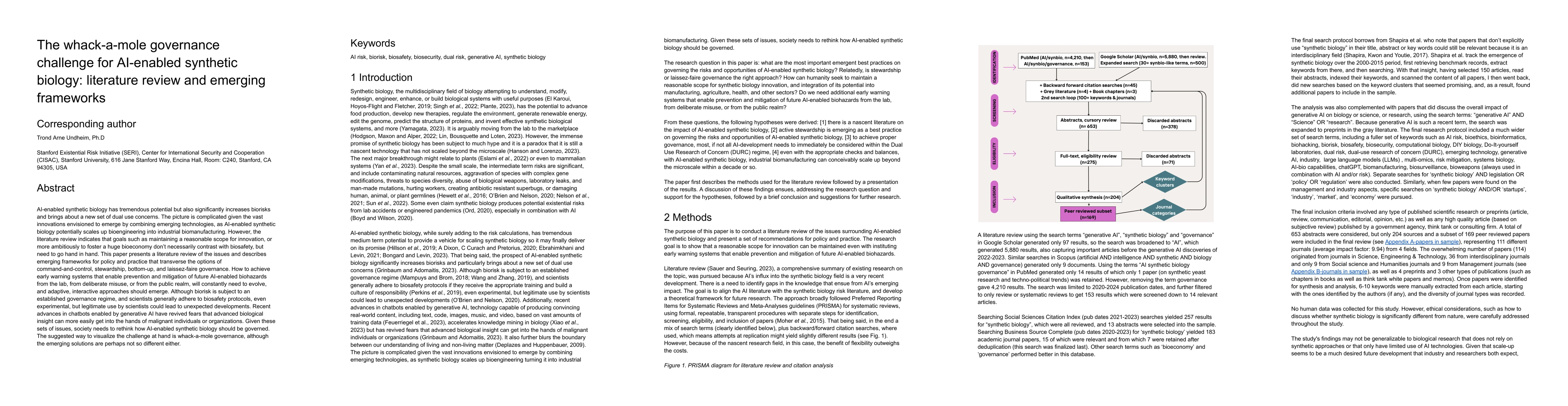 Thumbnail for The whack-a-mole governance challenge for AI-enabled synthetic biology:
  literature review and emerging frameworks