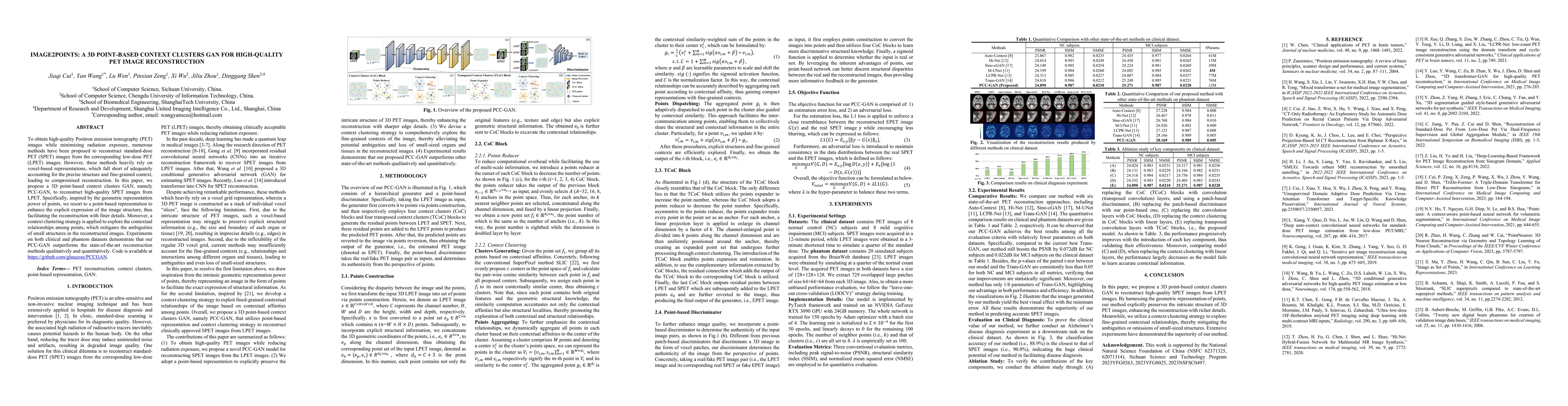 Thumbnail for Image2Points:A 3D Point-based Context Clusters GAN for High-Quality PET
  Image Reconstruction