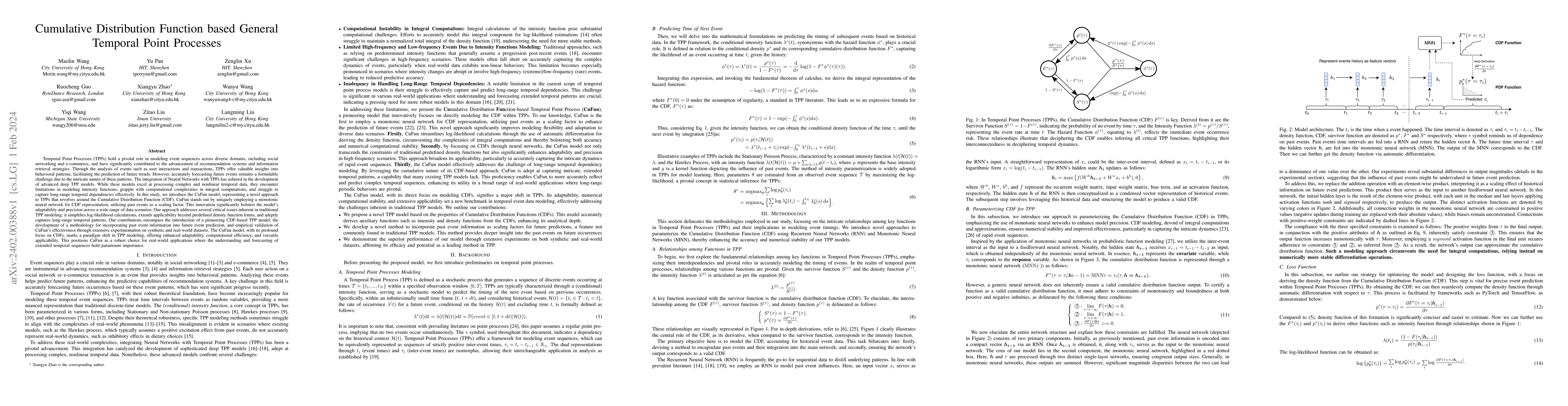 Thumbnail for Cumulative Distribution Function based General Temporal Point Processes