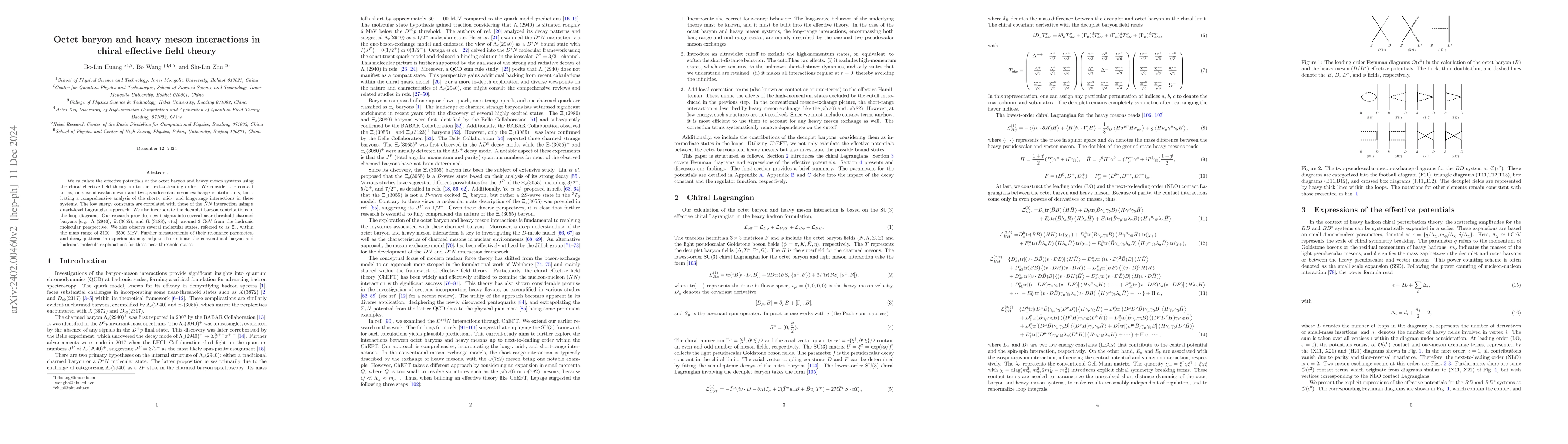 Thumbnail for Octet baryon and heavy meson interactions in chiral effective field
  theory