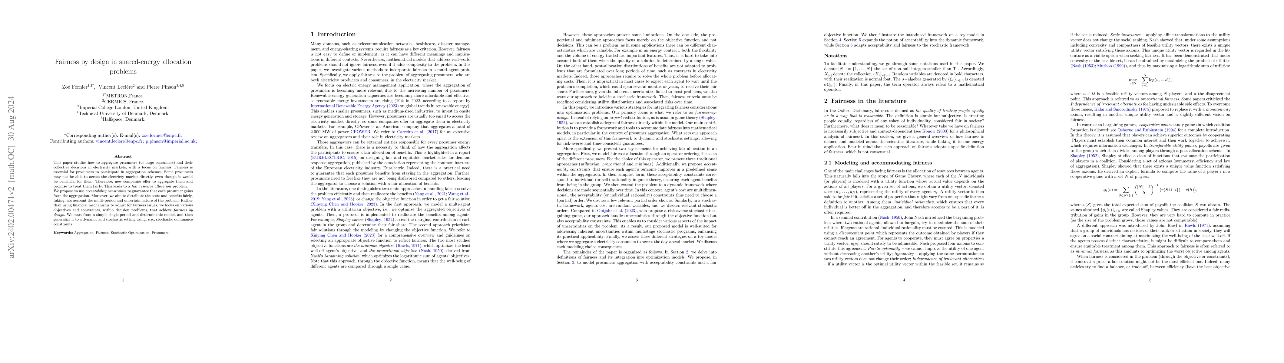 Thumbnail for Fairness by design in shared-energy allocation problems