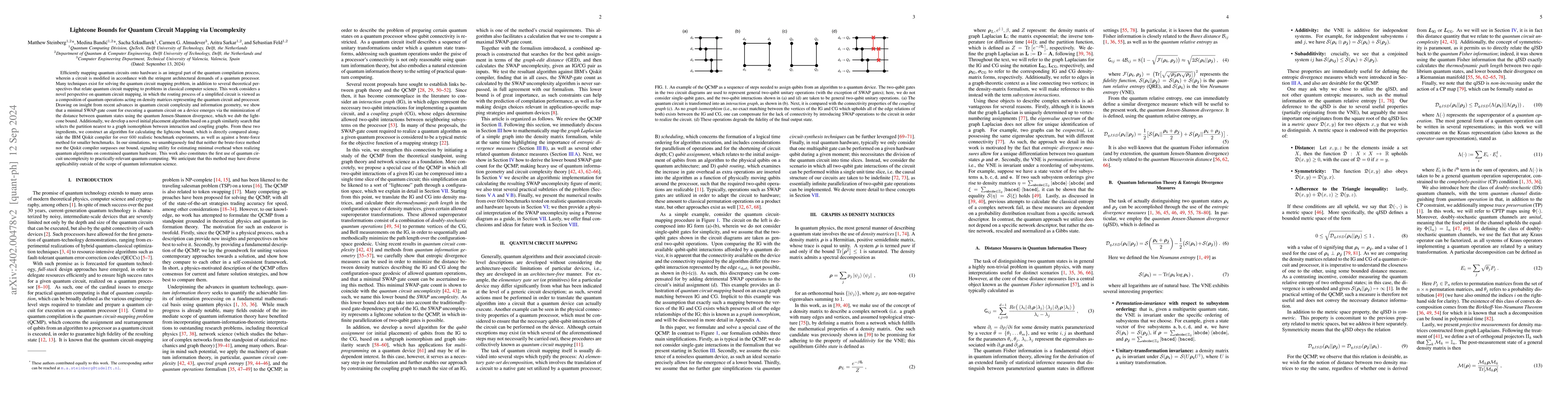 Thumbnail for Resource Bounds for Quantum Circuit Mapping via Quantum Circuit
  Complexity