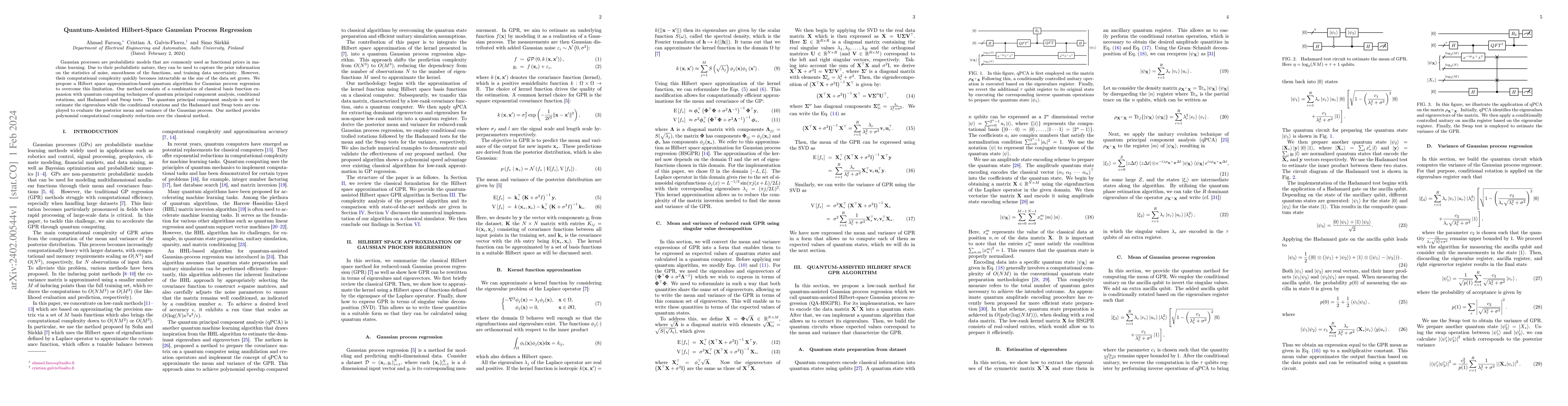 Thumbnail for Quantum-Assisted Hilbert-Space Gaussian Process Regression