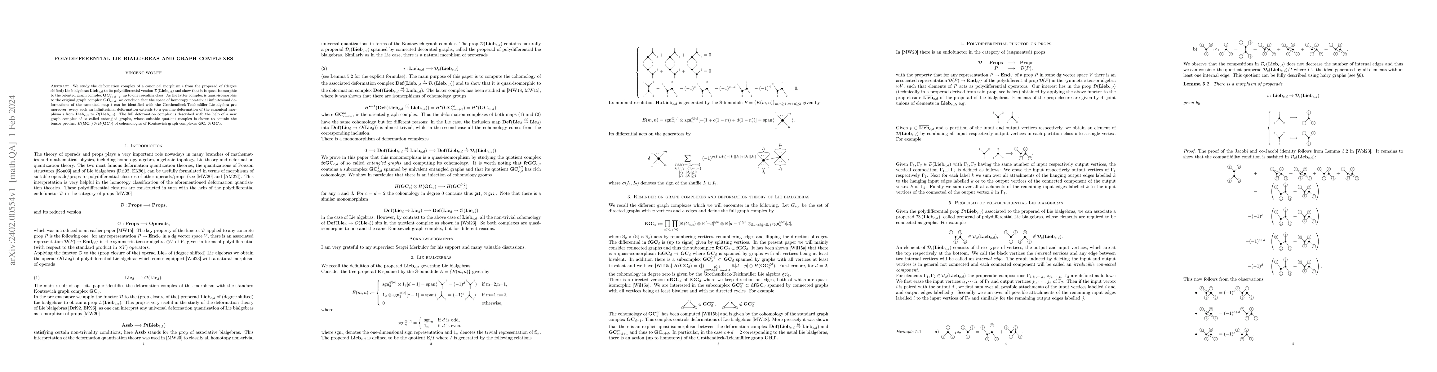 Thumbnail for Polydifferential Lie bialgebras and graph complexes