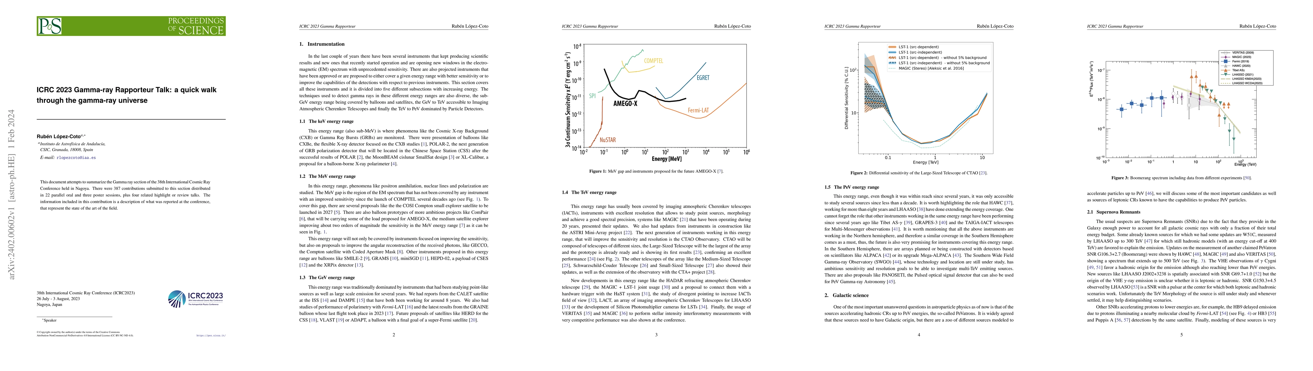 Thumbnail for ICRC 2023 Gamma-ray Rapporteur Talk: a quick walk through the gamma-ray
  universe