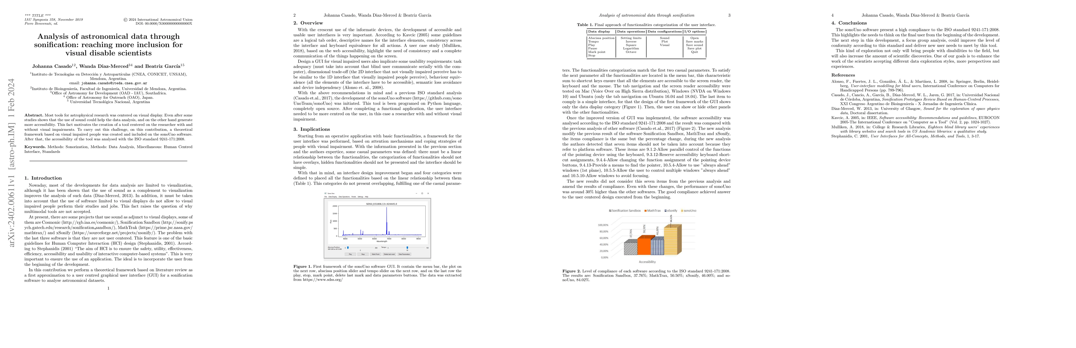 Thumbnail for Analysis of astronomical data through sonification: reaching more
  inclusion for visual disable scientists