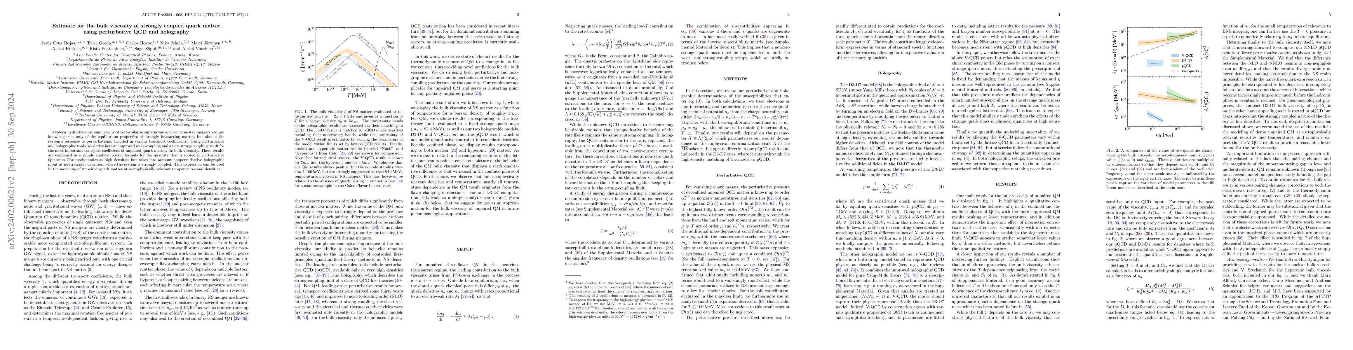 Thumbnail for Estimate for the bulk viscosity of strongly coupled quark matter