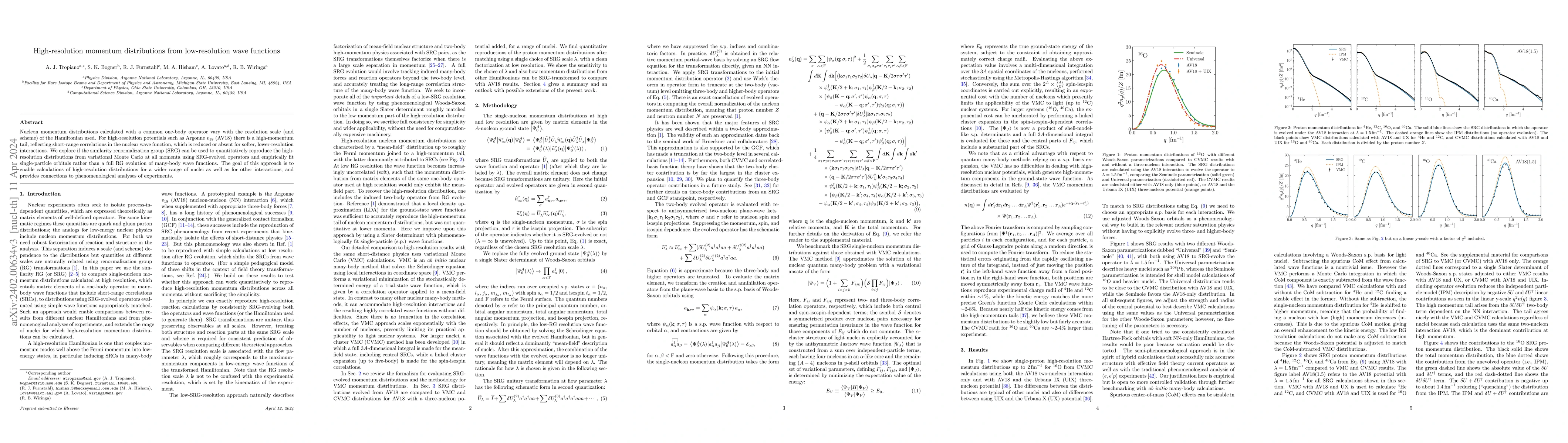 Thumbnail for High-resolution momentum distributions from low-resolution wave
  functions