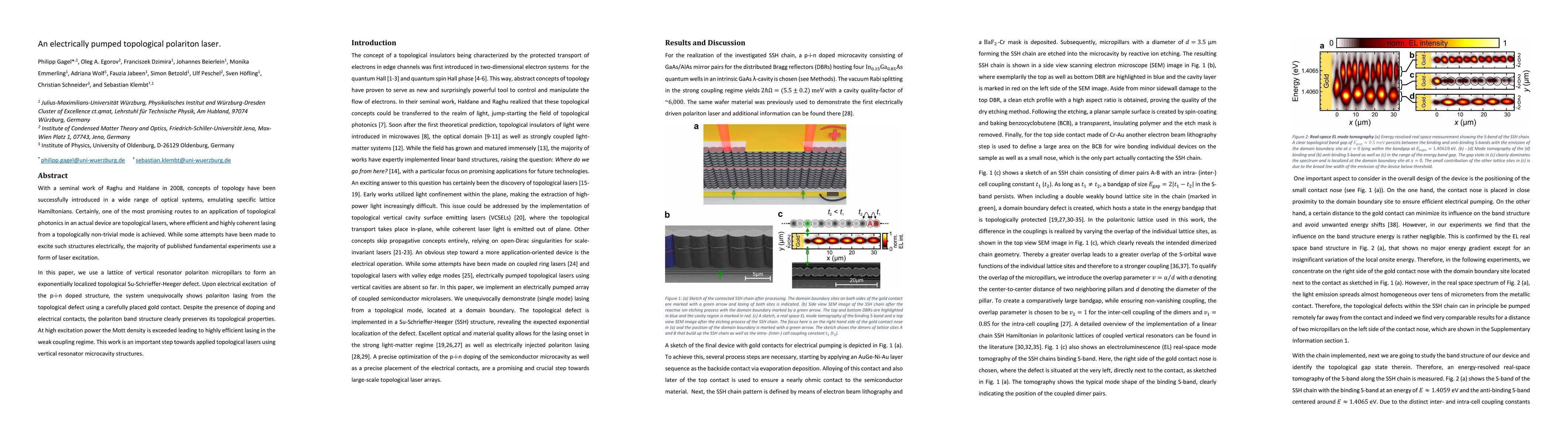 Thumbnail for An electrically pumped topological polariton laser