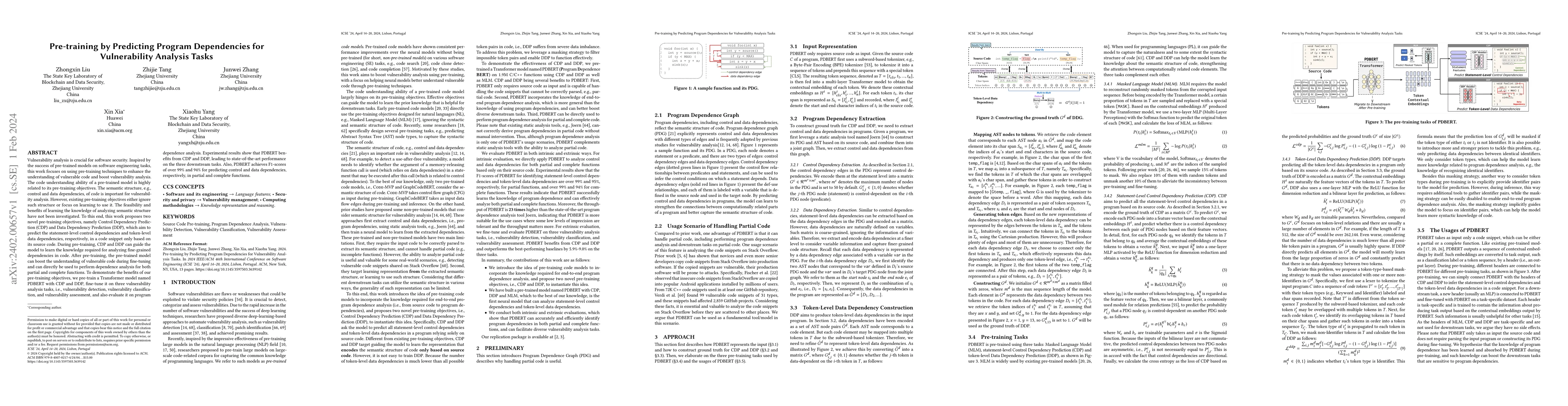 Thumbnail for Pre-training by Predicting Program Dependencies for Vulnerability
  Analysis Tasks