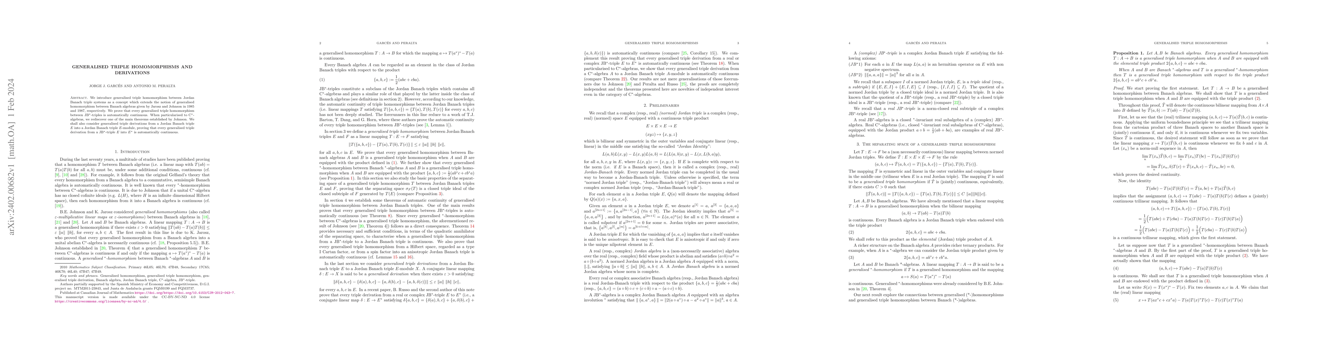Thumbnail for Generalised triple homomorphisms and Derivations