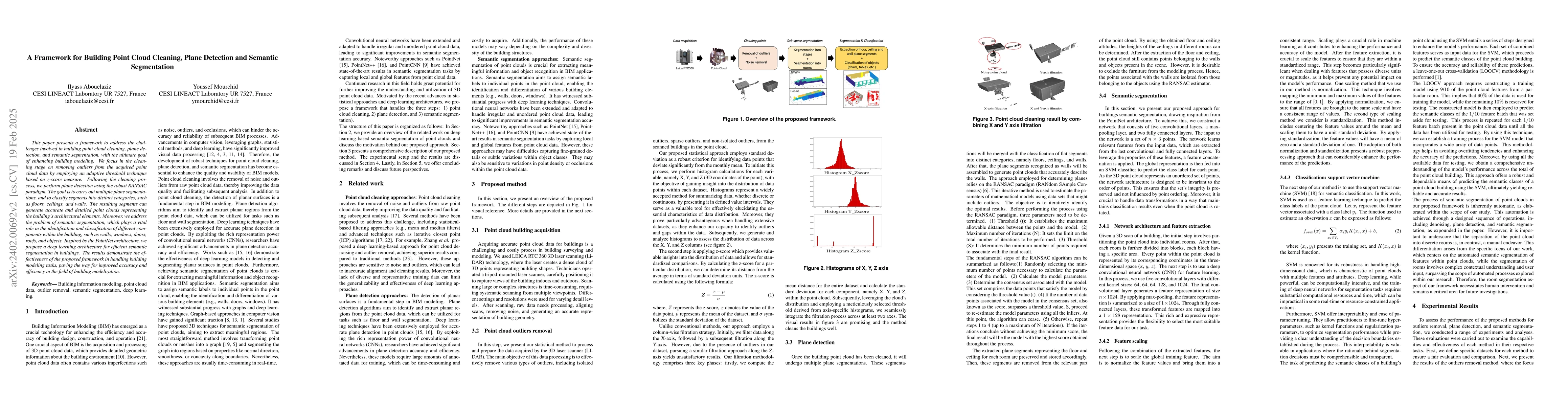 Thumbnail for A Framework for Building Point Cloud Cleaning, Plane Detection and
  Semantic Segmentation